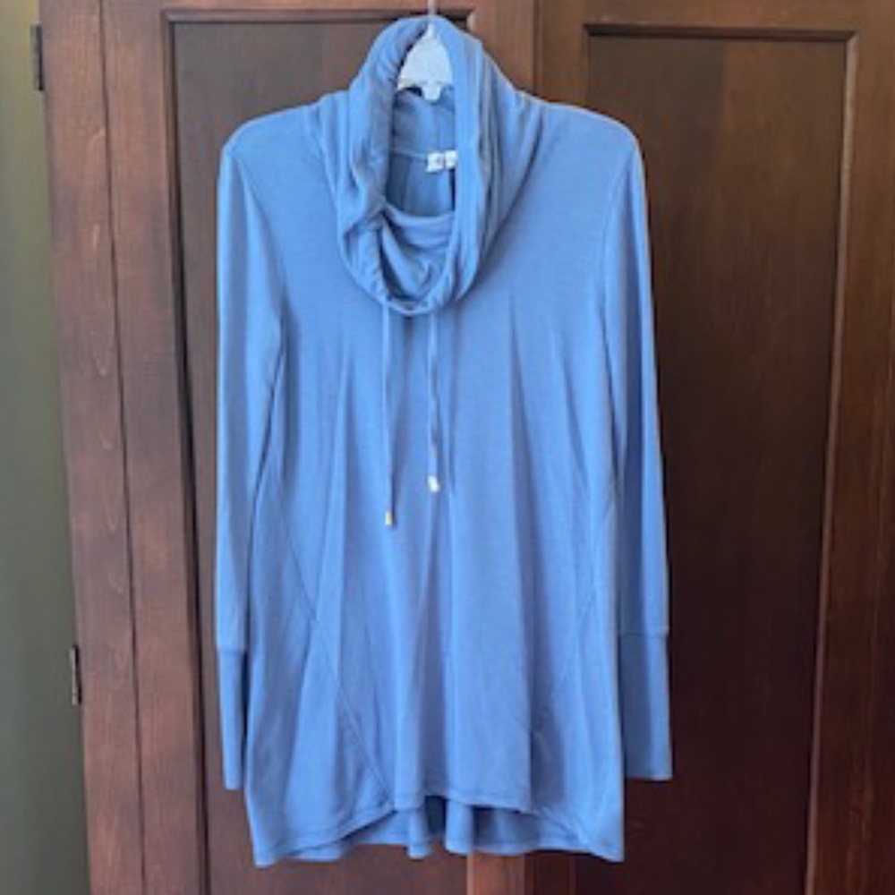 women's jersey cowl neck tunic